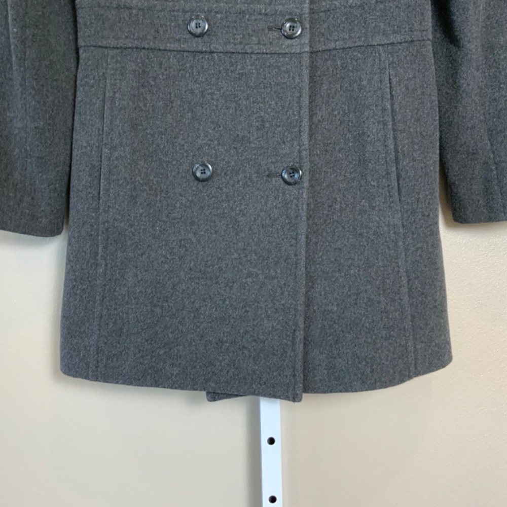 Nine West Wool Button Front Overcoat Coat - image 7